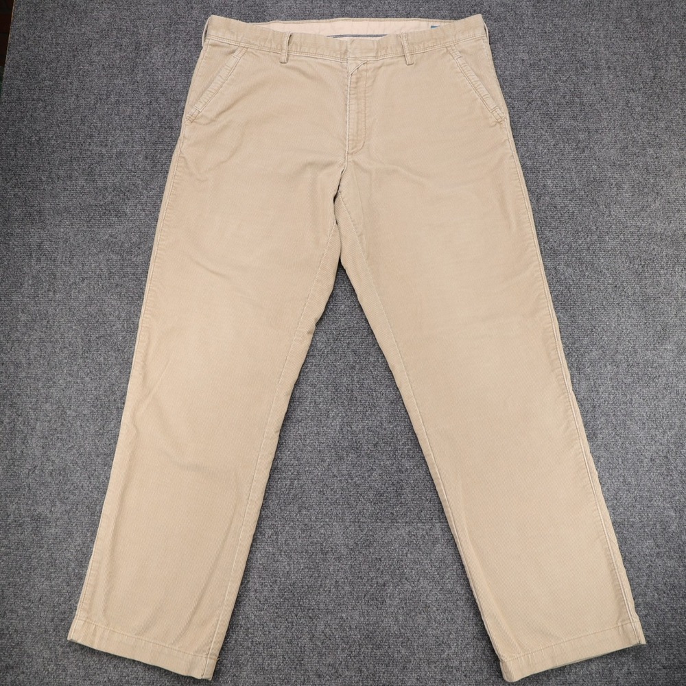 Life Khaki Haggar Mens 36x32 Straight‎ Corduroy Pants Khaki Tan Repreve Cotton